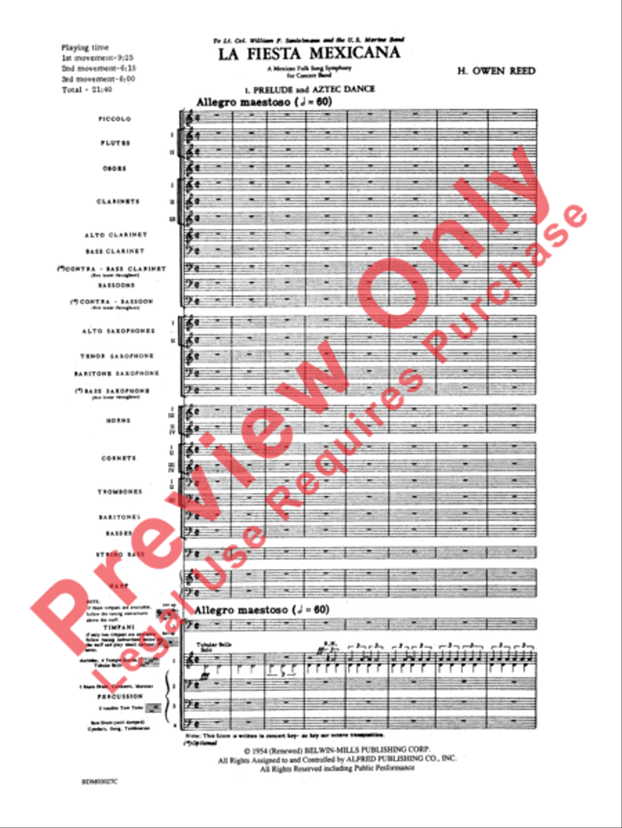 La Fiesta Mexicana Concert Band scores gallery preview page 4