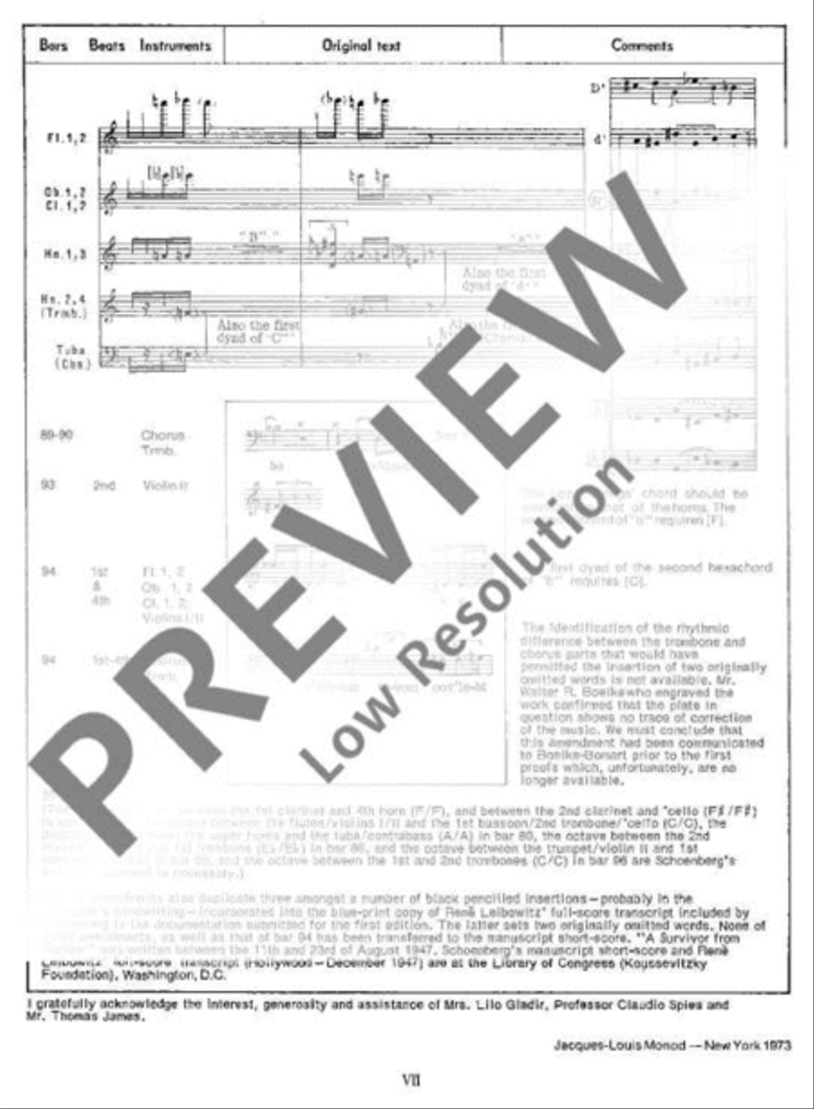 A Survivor from Warsaw Men's Choir scores gallery preview page 14