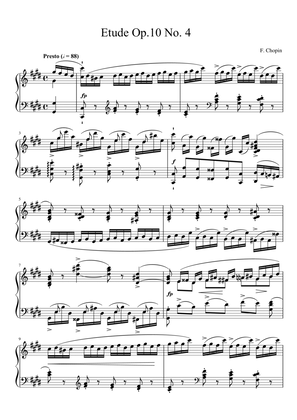 Chopin Etude Op. 10 No. 4 C Sharp Minor Torrent