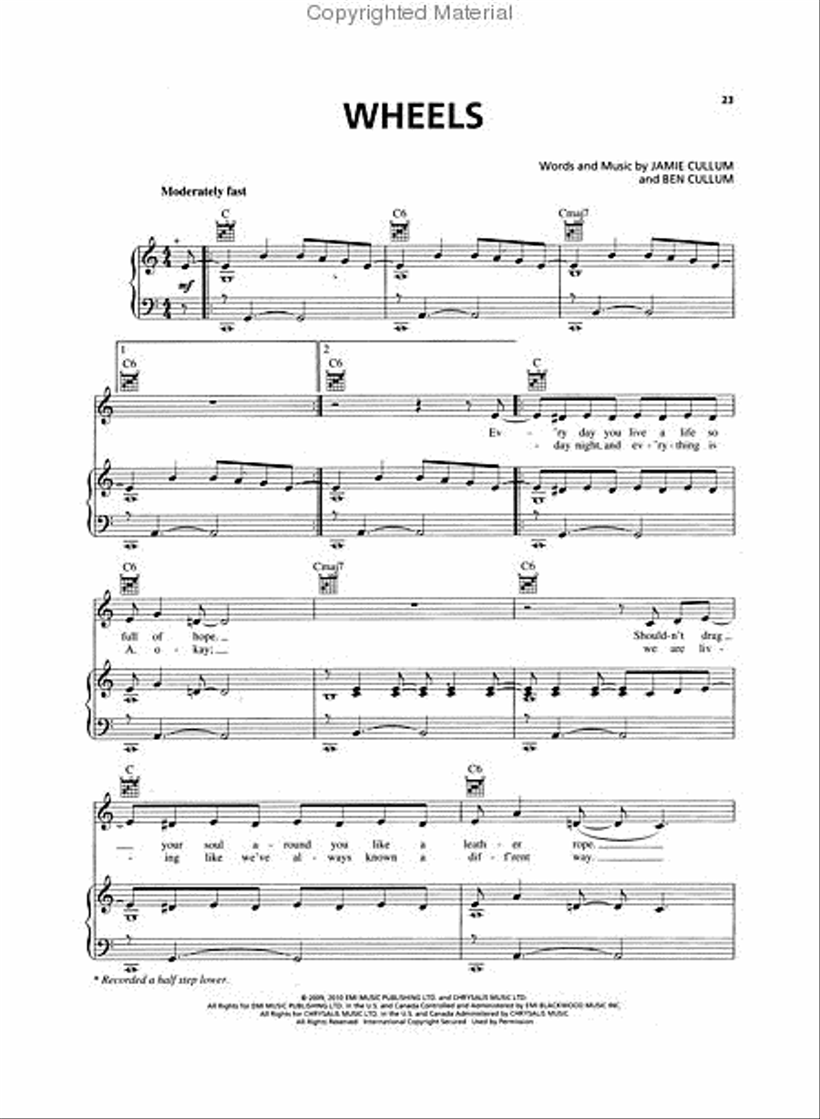 Jamie Cullum - The Pursuit Piano, Vocal, Guitar scores gallery preview page 4