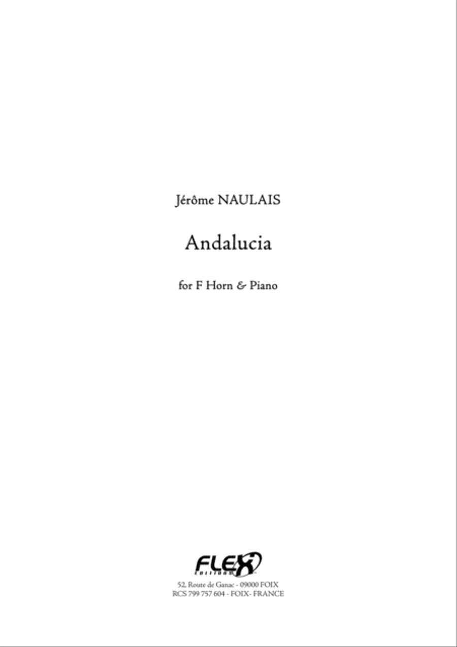 Andalucia Piano Accompaniment scores gallery preview page 1