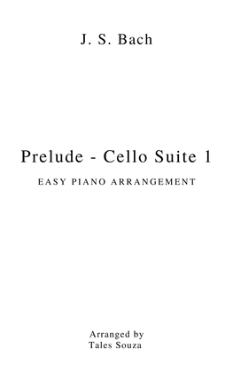 Bach - Cello Suite | Easy arrangement for piano