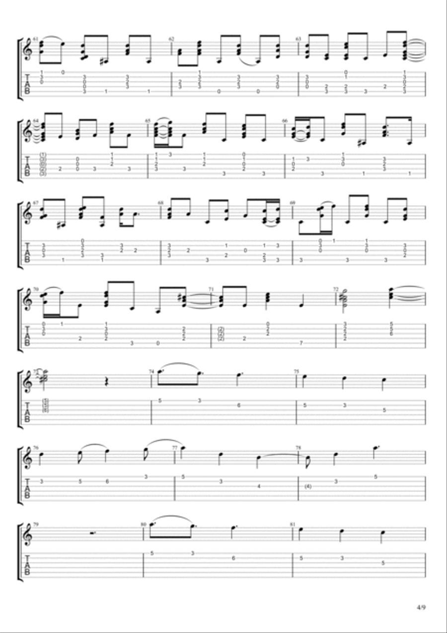 Leaving the River Styx Acoustic Guitar scores gallery preview page 4