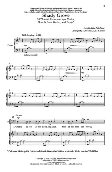 Shady Grove (SATB) image number null