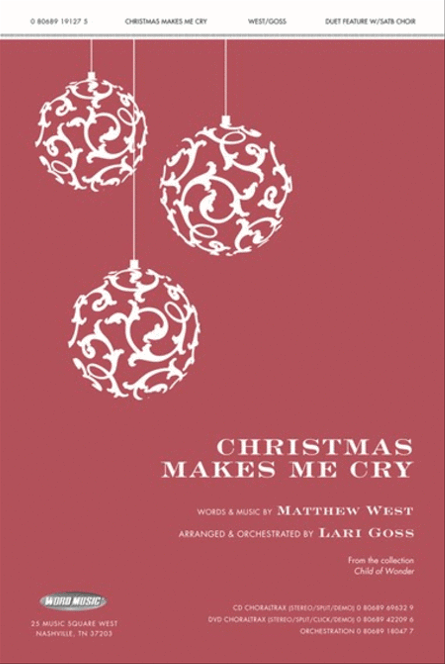Christmas Makes Me Cry - Anthem 4-Part scores gallery preview page 1