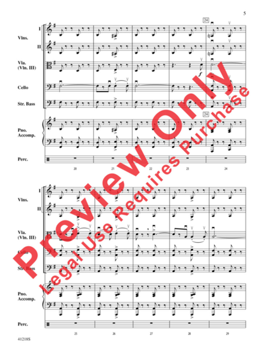 Funiculì, Funiculà String Orchestra scores gallery preview page 6