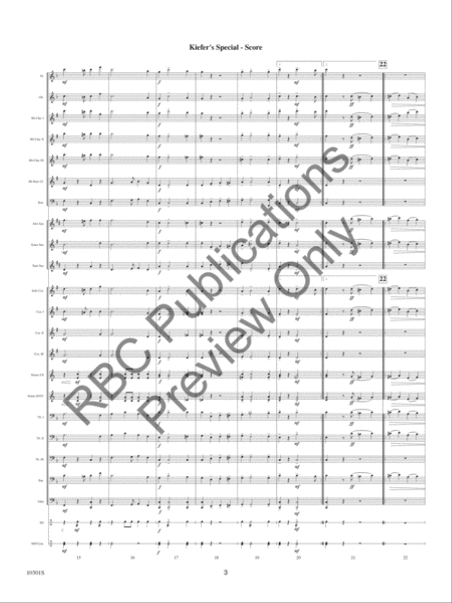 Kiefer's Special Concert Band scores gallery preview page 5