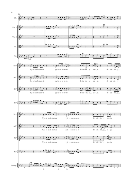 Angelicas Milicias - Villancico a 8 con Violines, Oboe, Violoncello y Viola - Score Only