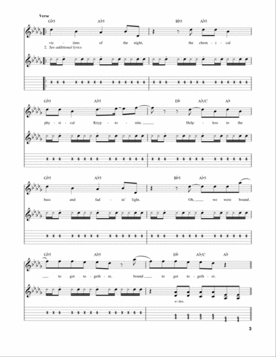 Shut Up And Dance Electric Guitar scores gallery preview page 3
