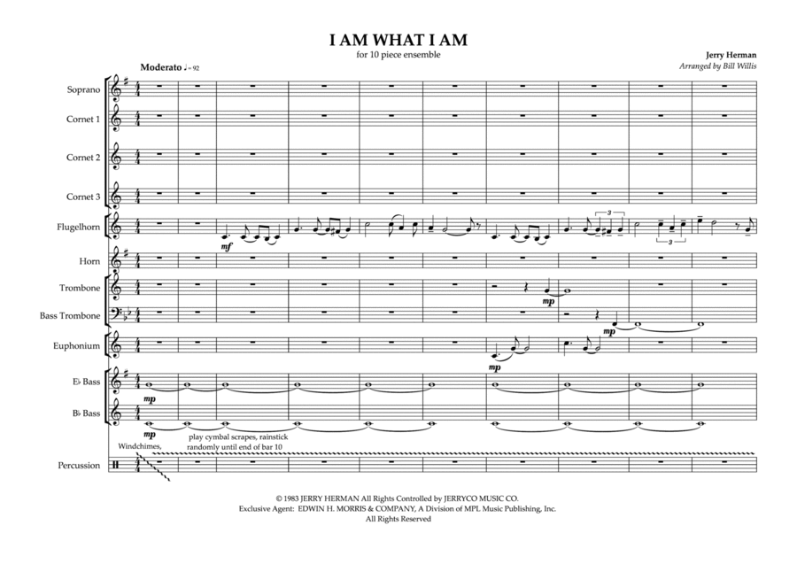 I Am What I Am I Am What I Am School and Community scores gallery preview page 1