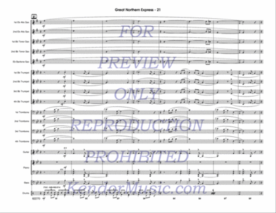 Great Northern Express Jazz Ensemble scores gallery preview page 22
