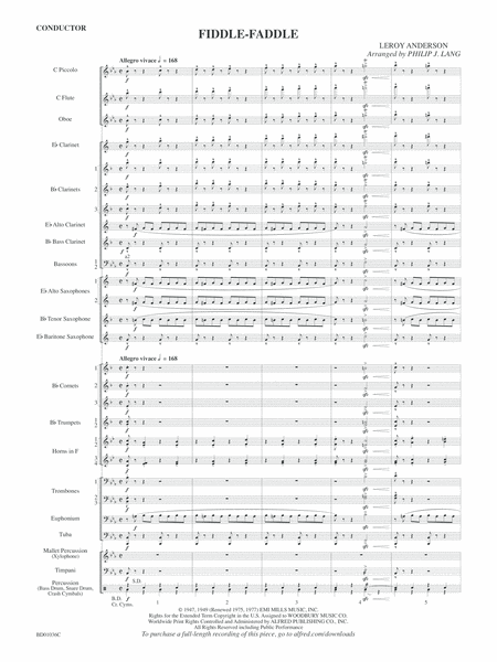 Fiddle-Faddle: Score