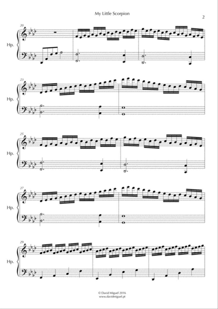My Little Scorpion Harp scores gallery preview page 2