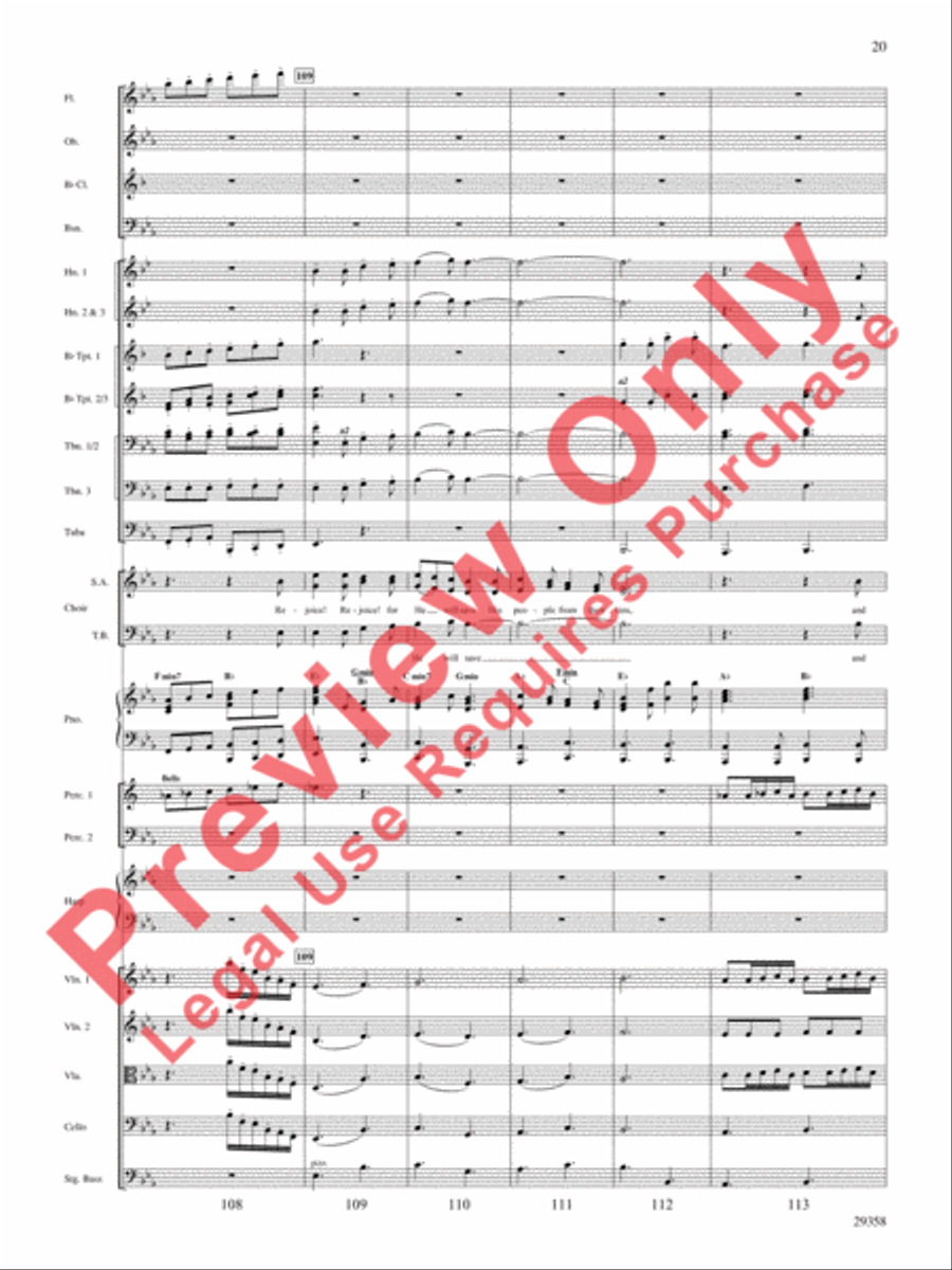 Rejoice Rejoice Choir scores gallery preview page 20