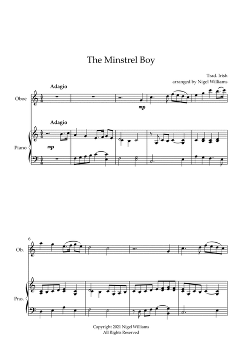 The Minstrel Boy, for Oboe and Piano image number null