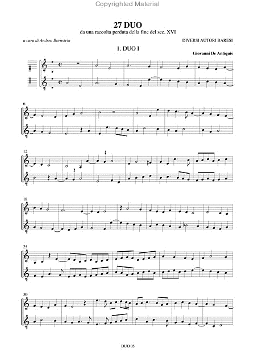 27 Duos from a 16th century collection Score scores gallery preview page 2