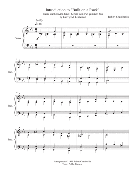 Hymn Introduction to "Built on a Rock" image number null
