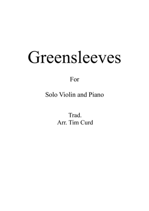 Greensleeves for Solo Violin and Piano
