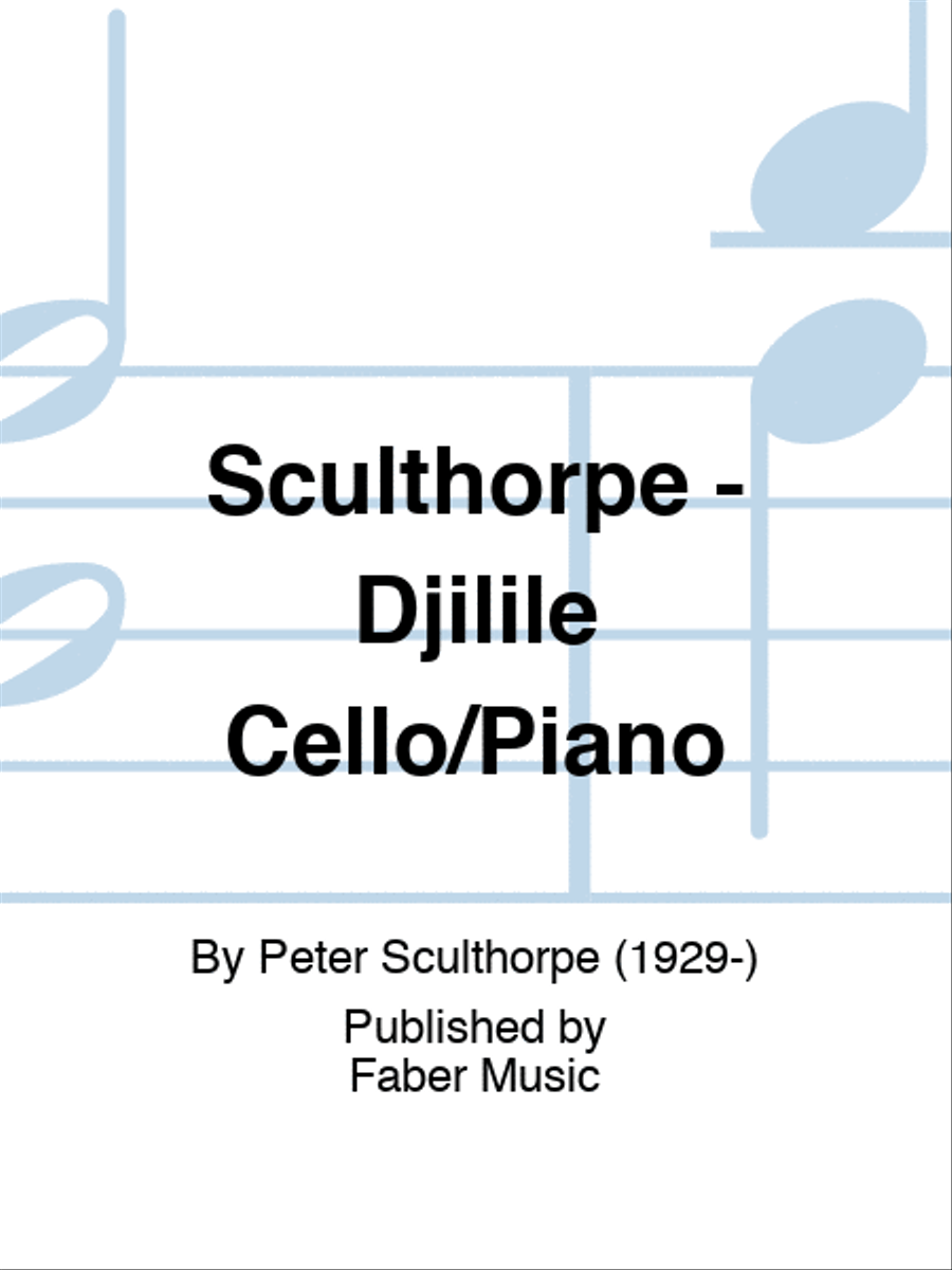 Sculthorpe - Djilile Cello/Piano Piano Accompaniment scores gallery preview page 1