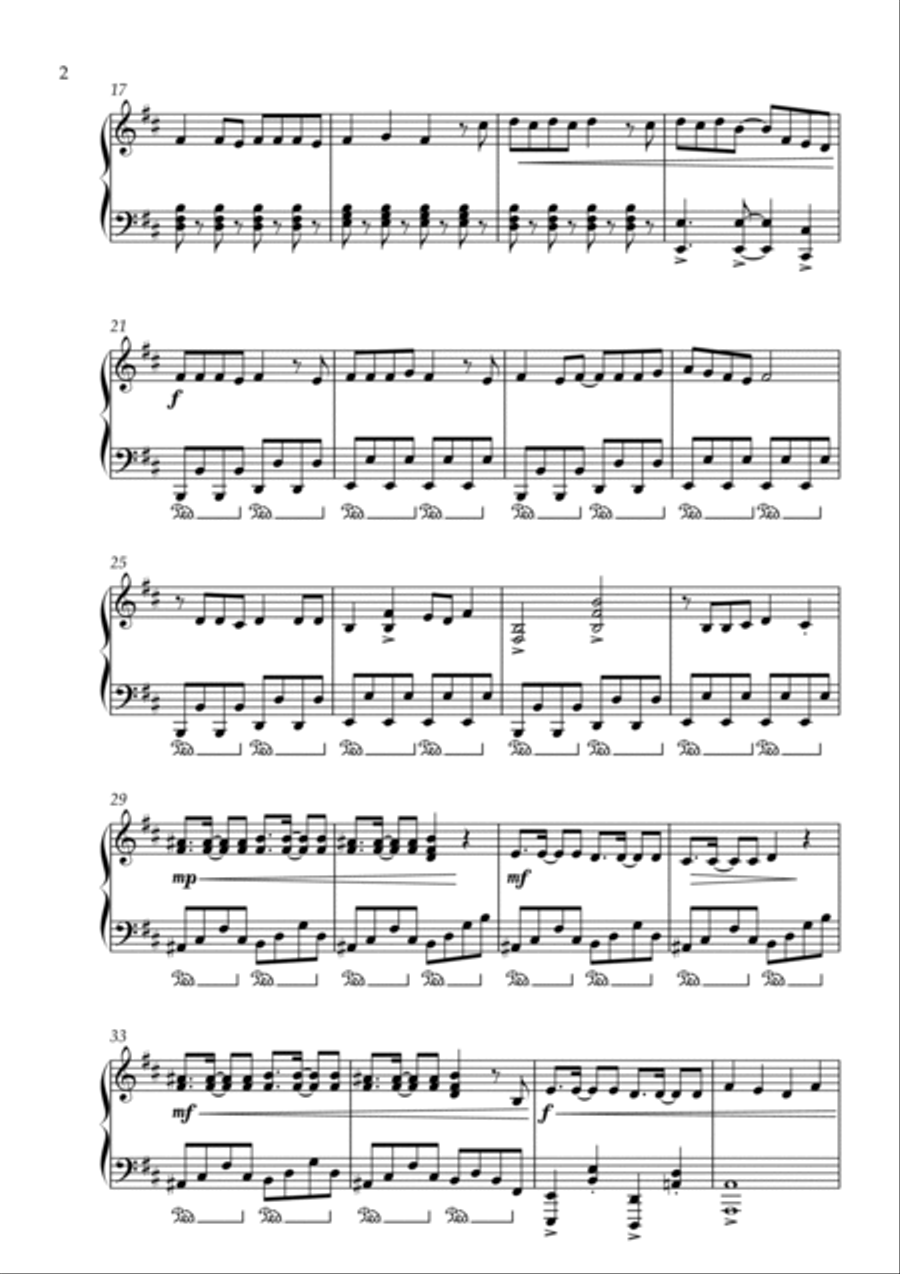 Usseewa Piano Solo scores gallery preview page 2