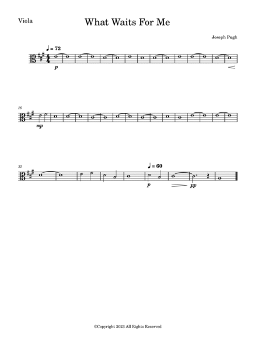 What Waits For Me (Oboe/Flute Solo) Chamber Music scores gallery preview page 3
