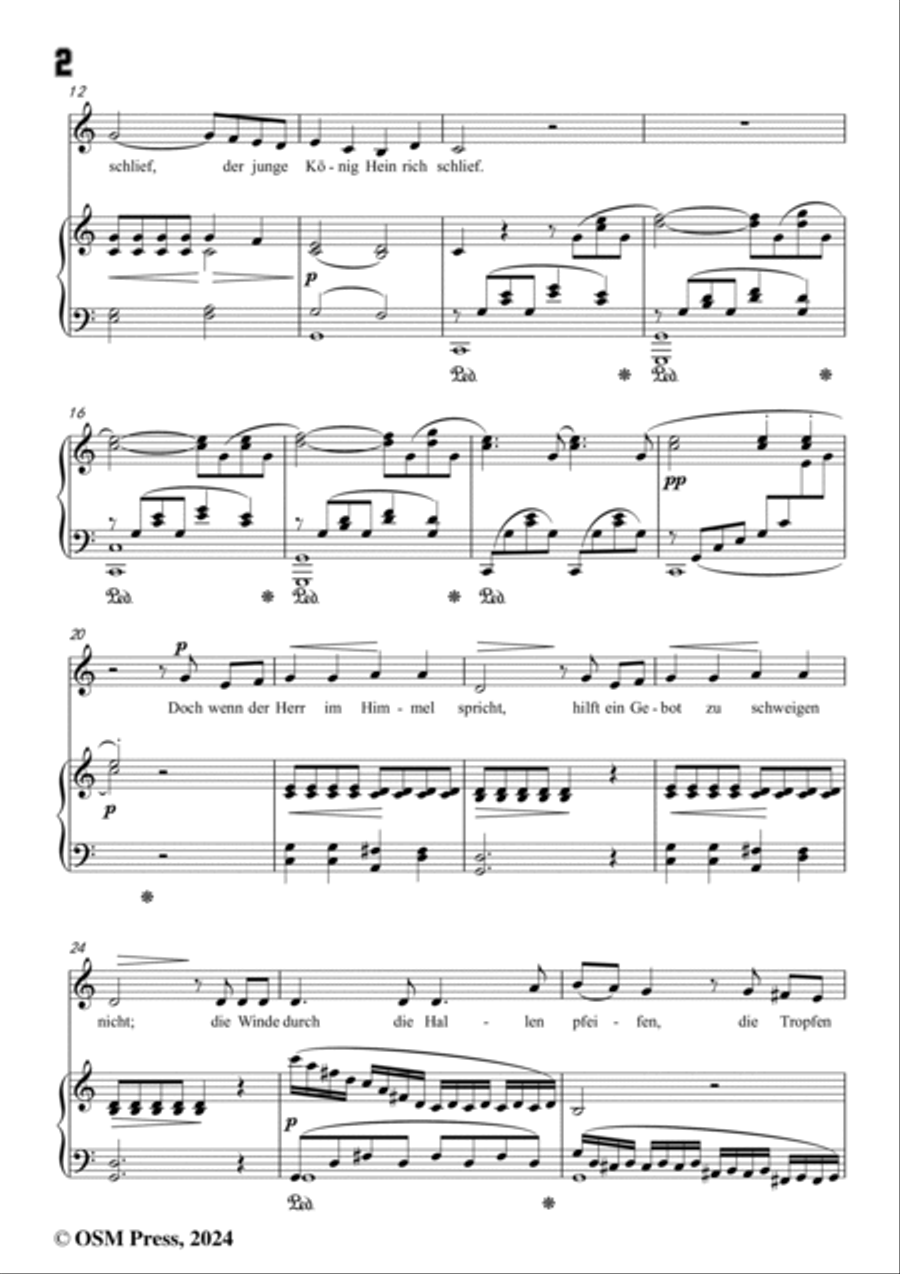 C. Loewe-Kaiser Heinrich's Waffenweihe(Kaiser Heinrichs IV. Waffenwacht),in C Major,Op.122 Voice scores gallery preview page 4