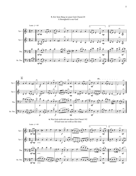 16 Chorales for Brass Quartet by JS Bach image number null