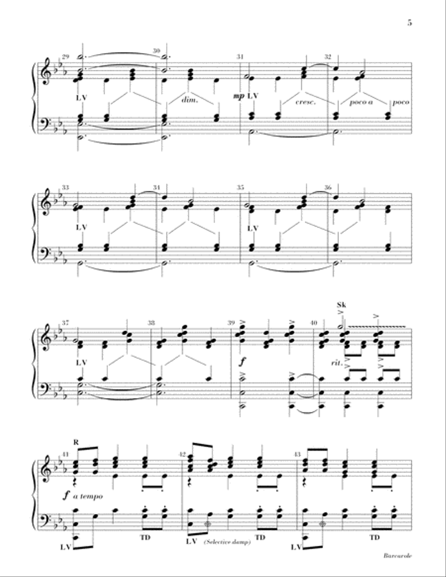 Barcarole Barcarole 5-Octaves scores gallery preview page 4