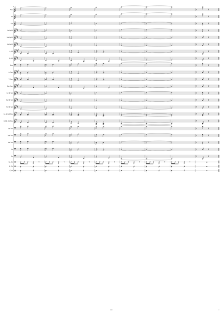 Missouri State Troopers March Marching Band scores gallery preview page 5