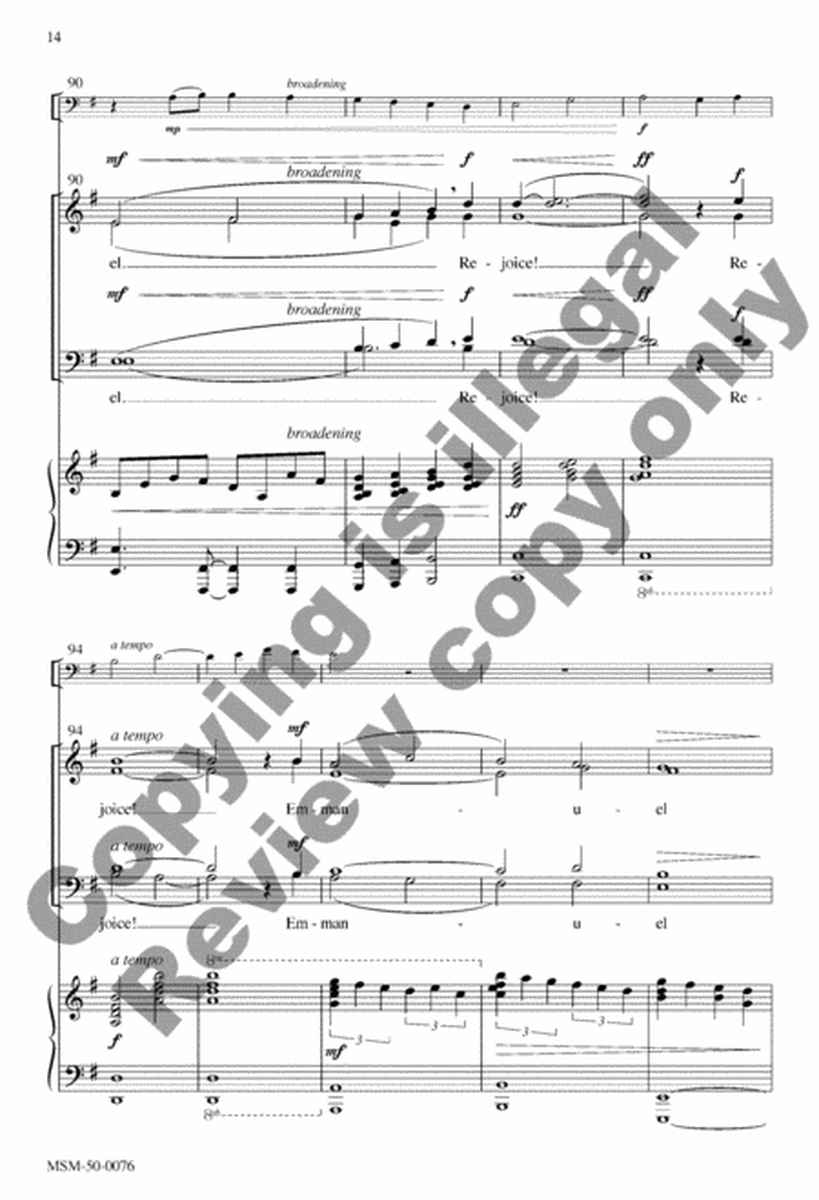 O Come, O Come, Emmanuel (Choral Score) image number null