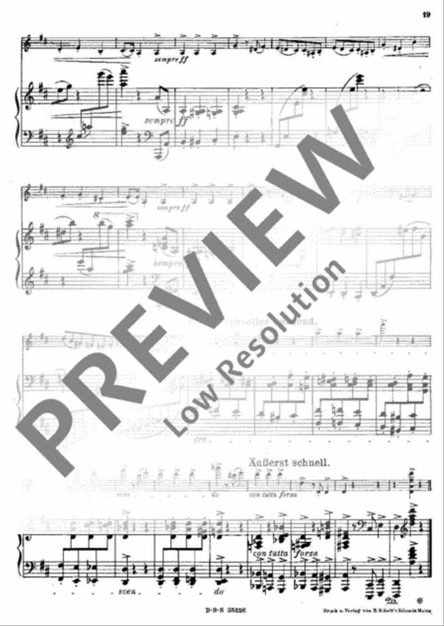 Grillen Violin Solo scores gallery preview page 19