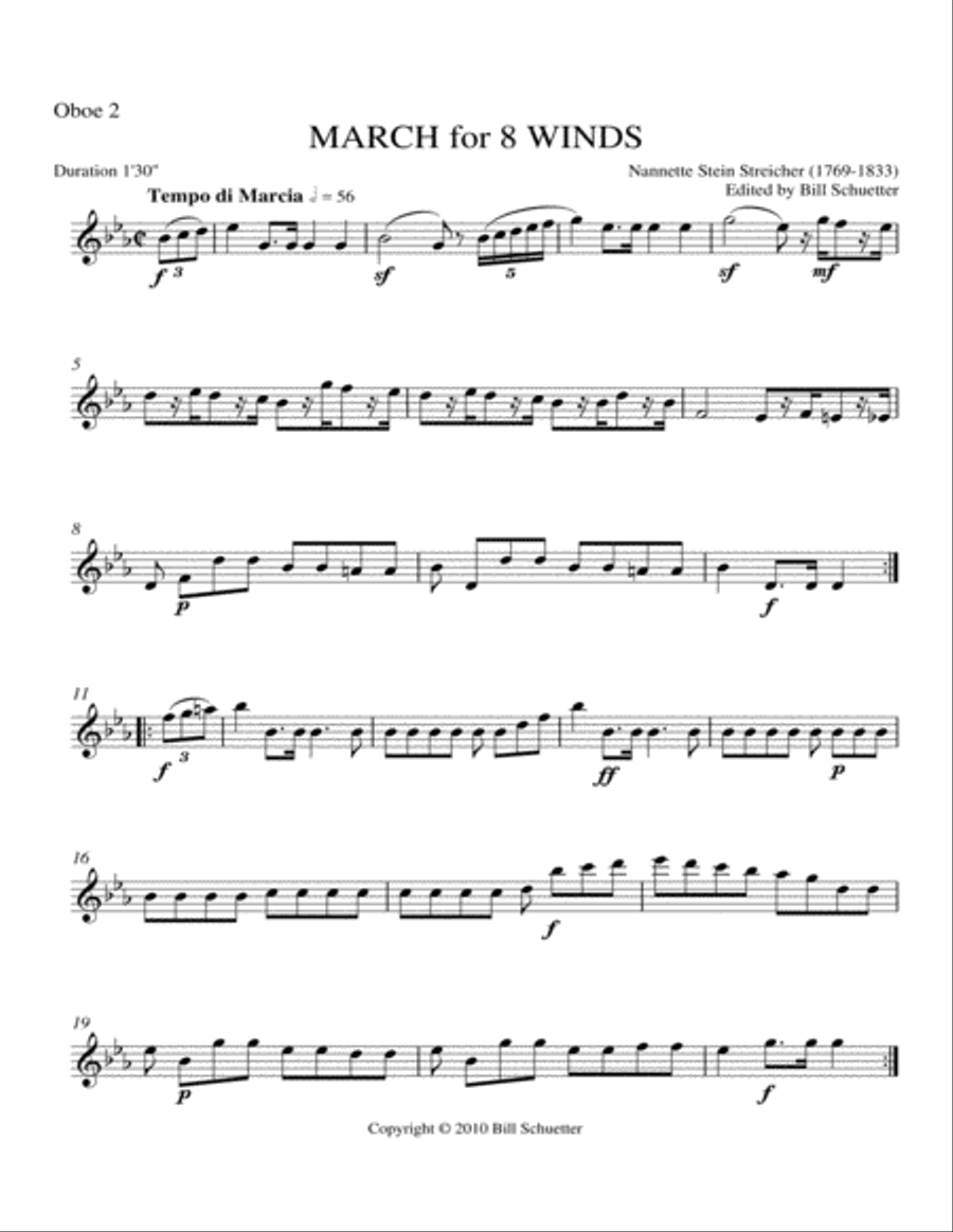 March for Mixed Winds Chamber Music scores gallery preview page 4