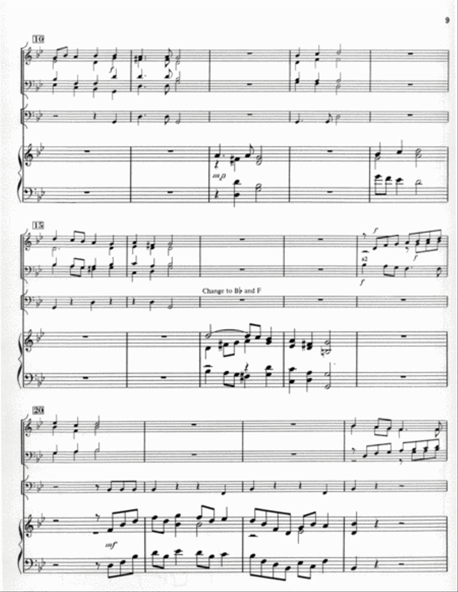 Five Christmas Carols for Brass and Organ Organ scores gallery preview page 7