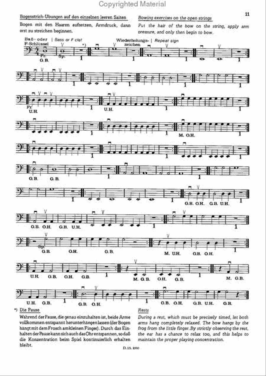 Mein Musizieren auf dem Kontrabass Heft 1 Double Bass scores gallery preview page 2