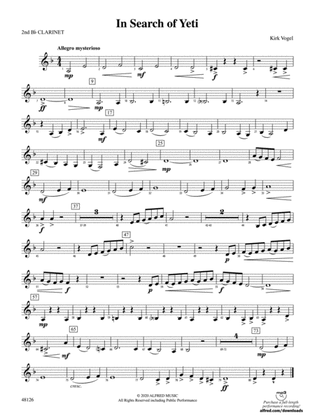 In Search of Yeti: 2nd B-flat Clarinet