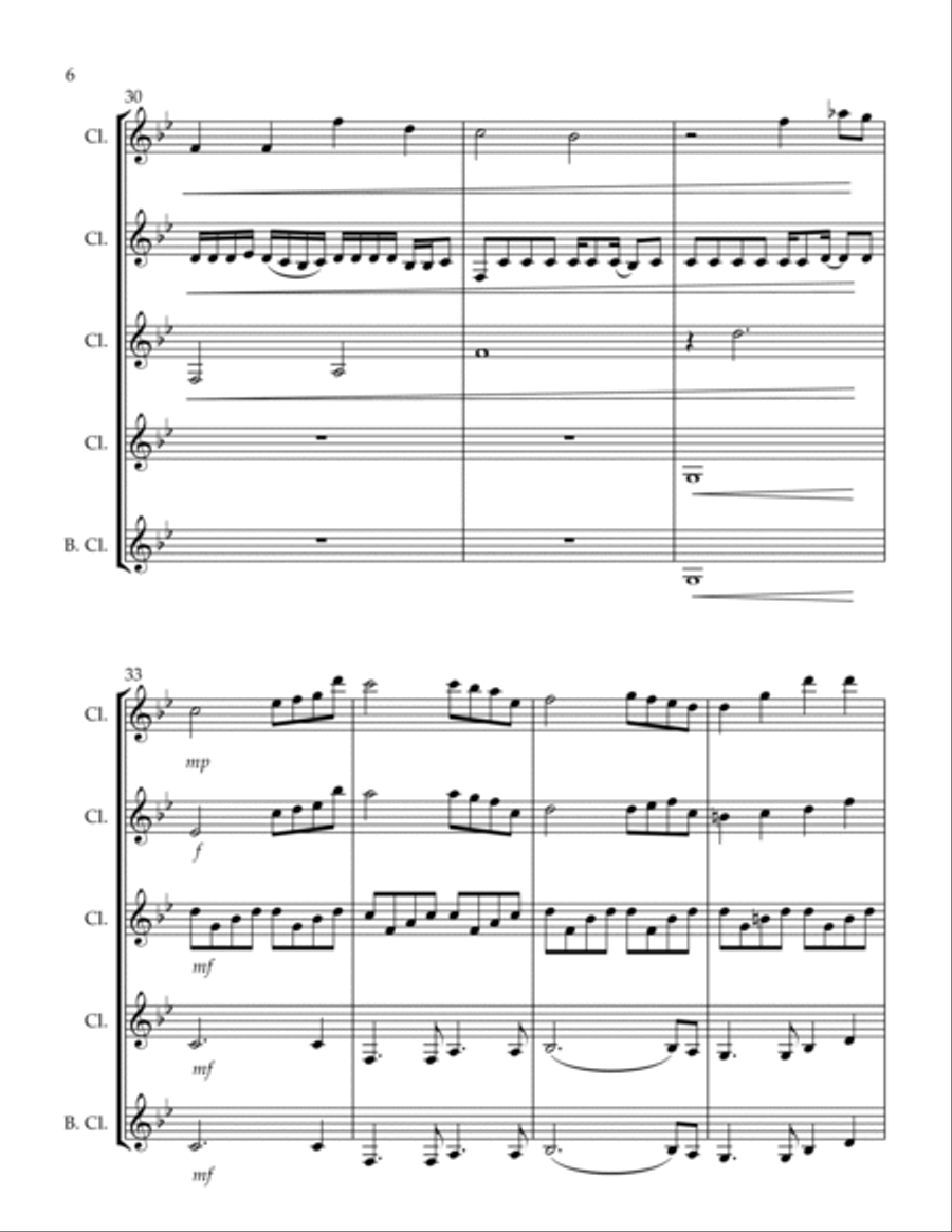Kill Bill Woodwind Quartet scores gallery preview page 6