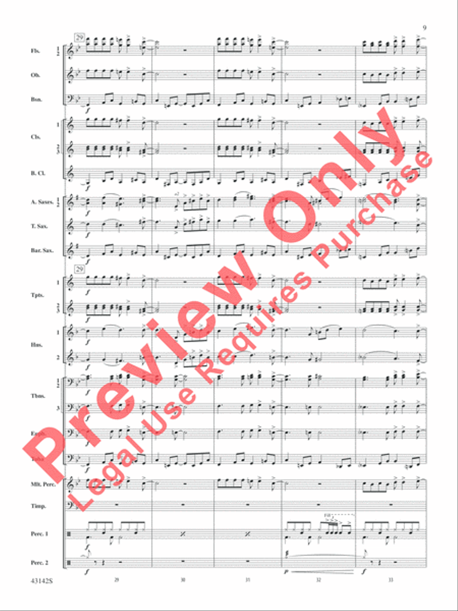 The Doors on Tour Concert Band scores gallery preview page 10