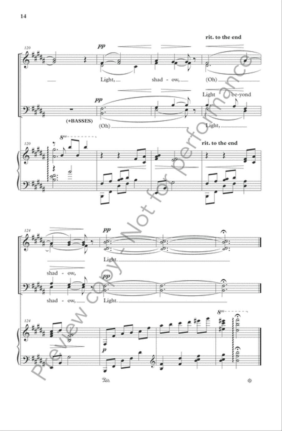 Light Beyond Shadow 4-Part scores gallery preview page 14