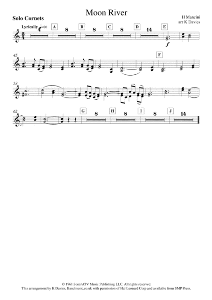 Moon River Small Ensemble scores gallery preview page 4