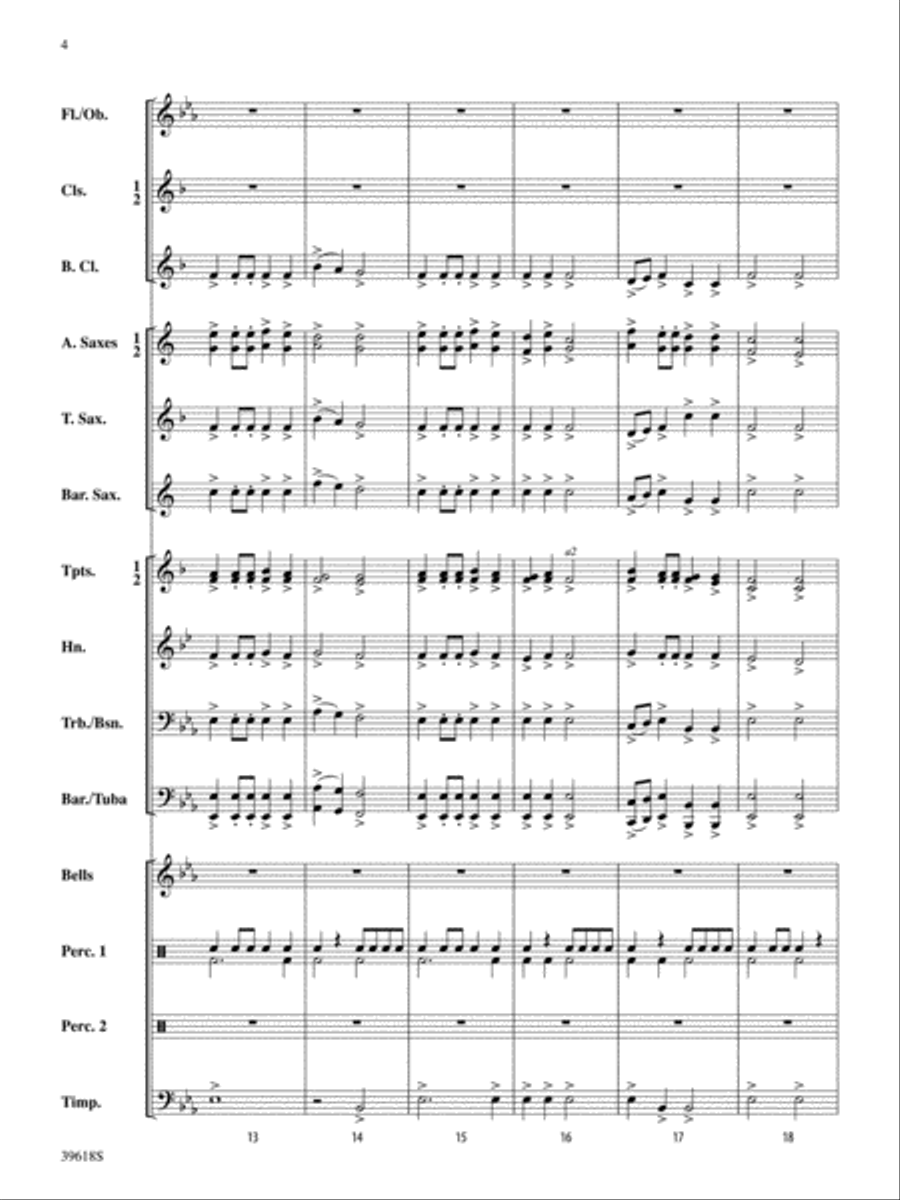 Regal Fanfare and March: Score Concert Band scores gallery preview page 4