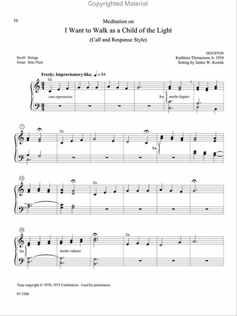 Musica Sacra: Easy Hymn Preludes for Organ, Vol. 6 Organ scores gallery preview page 6