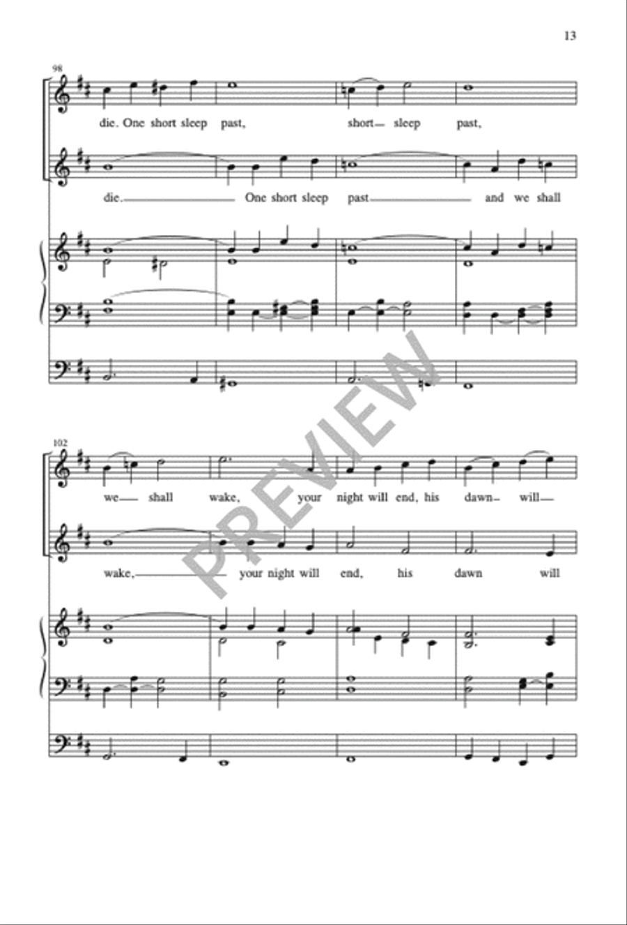 Death, Be Not Proud 4-Part scores gallery preview page 14
