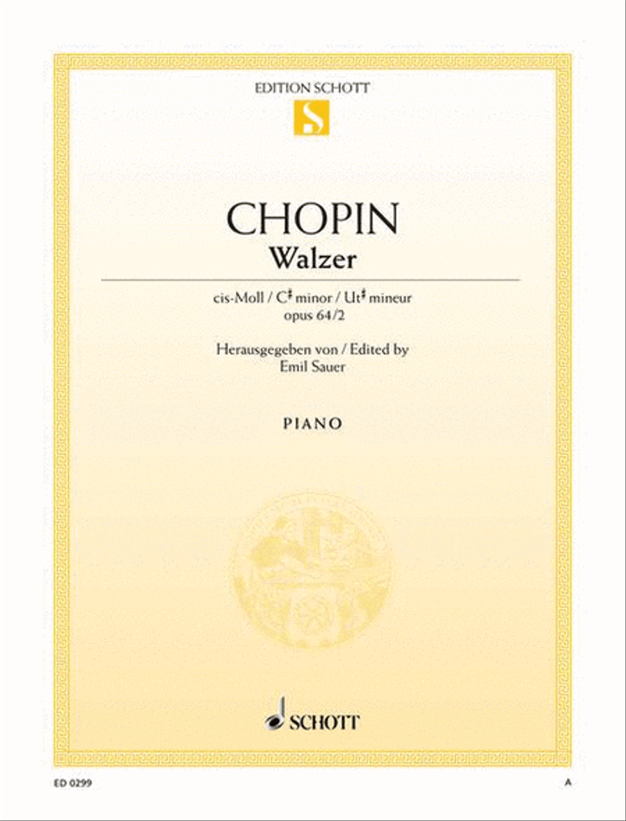 Waltz C-sharp minor, Op. 64/2 Piano Solo scores gallery preview page 1
