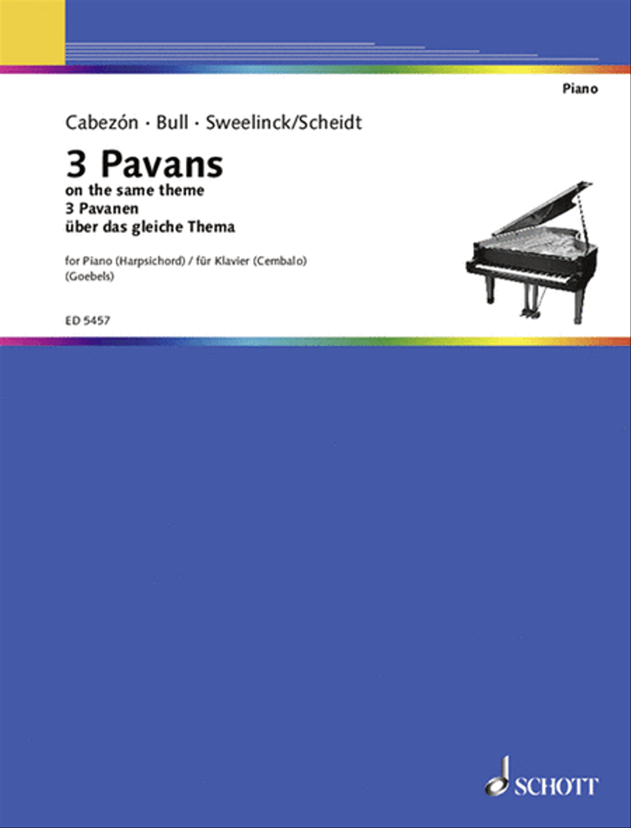 3 Pavans from the same theme Piano Solo scores gallery preview page 1
