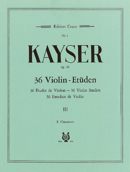 Kayser He Violin-etueden Op20 Bd3