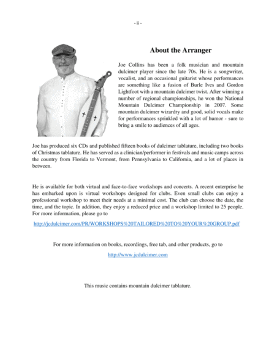 I'll Be Home For Christmas Dulcimer scores gallery preview page 2