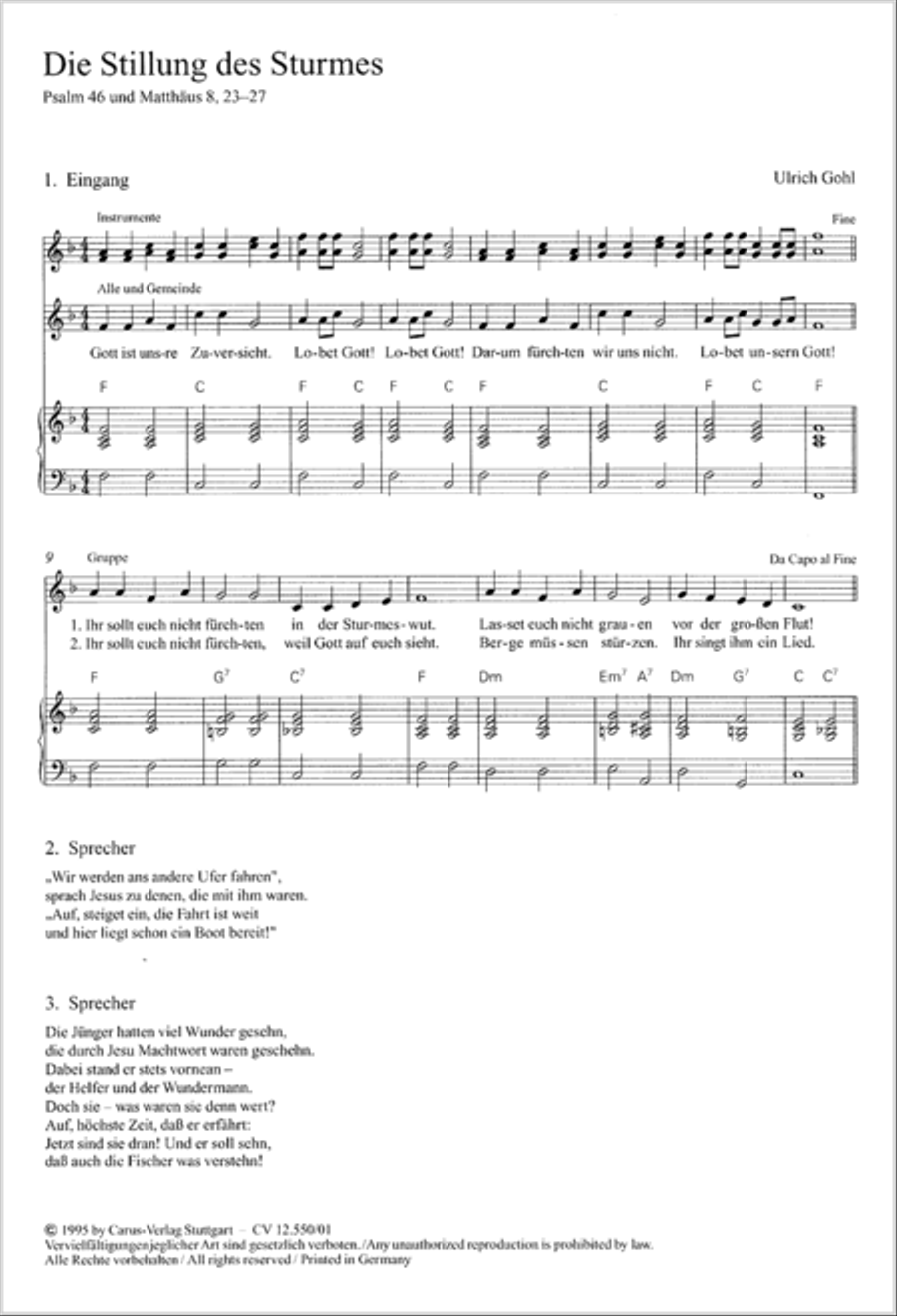 Die Stillung des Sturmes Score scores gallery preview page 2