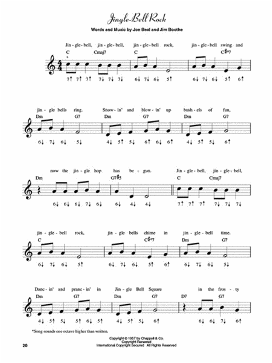 Christmas Favorites for Harmonica Guitar Tablature scores gallery preview page 5
