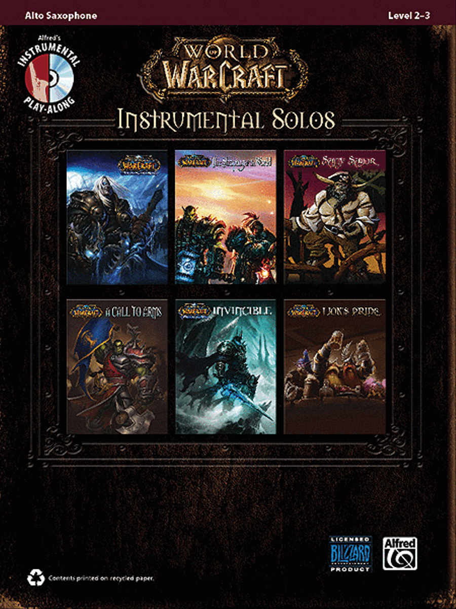 World of Warcraft Instrumental Solos Alto Saxophone scores gallery preview page 1