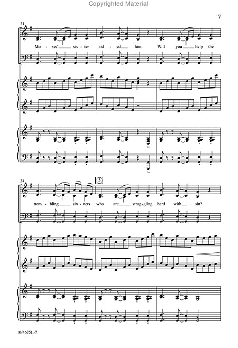 Brethren, We Have Met to Worship 4-Part scores gallery preview page 7